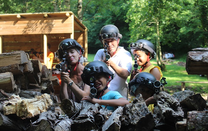 Outdoor Laser Game for the whole family in the Adventure Park of Fontdouce